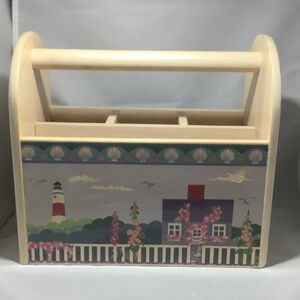 Kamenstein Wooden Nautical Utensil Caddy